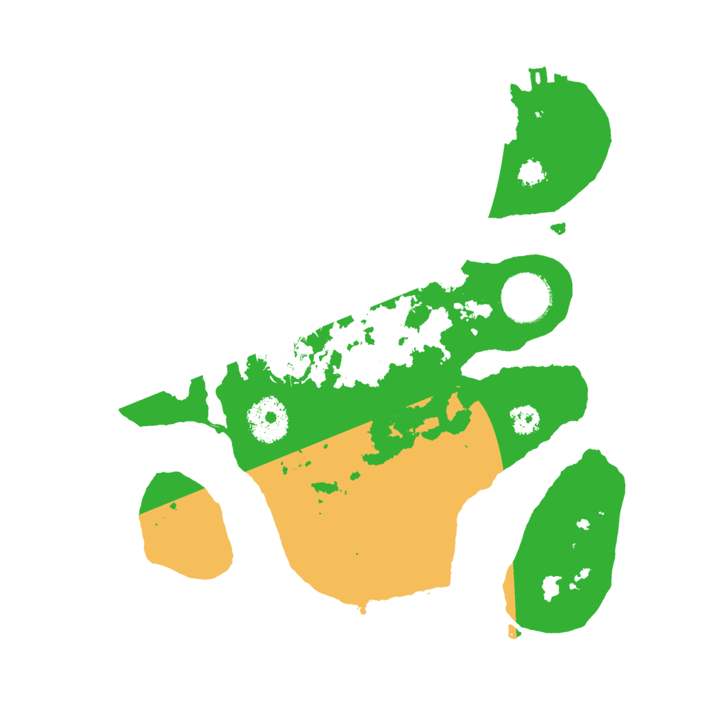 Biome Rust Map: Procedural Map, Size: 2500, Seed: 634975612