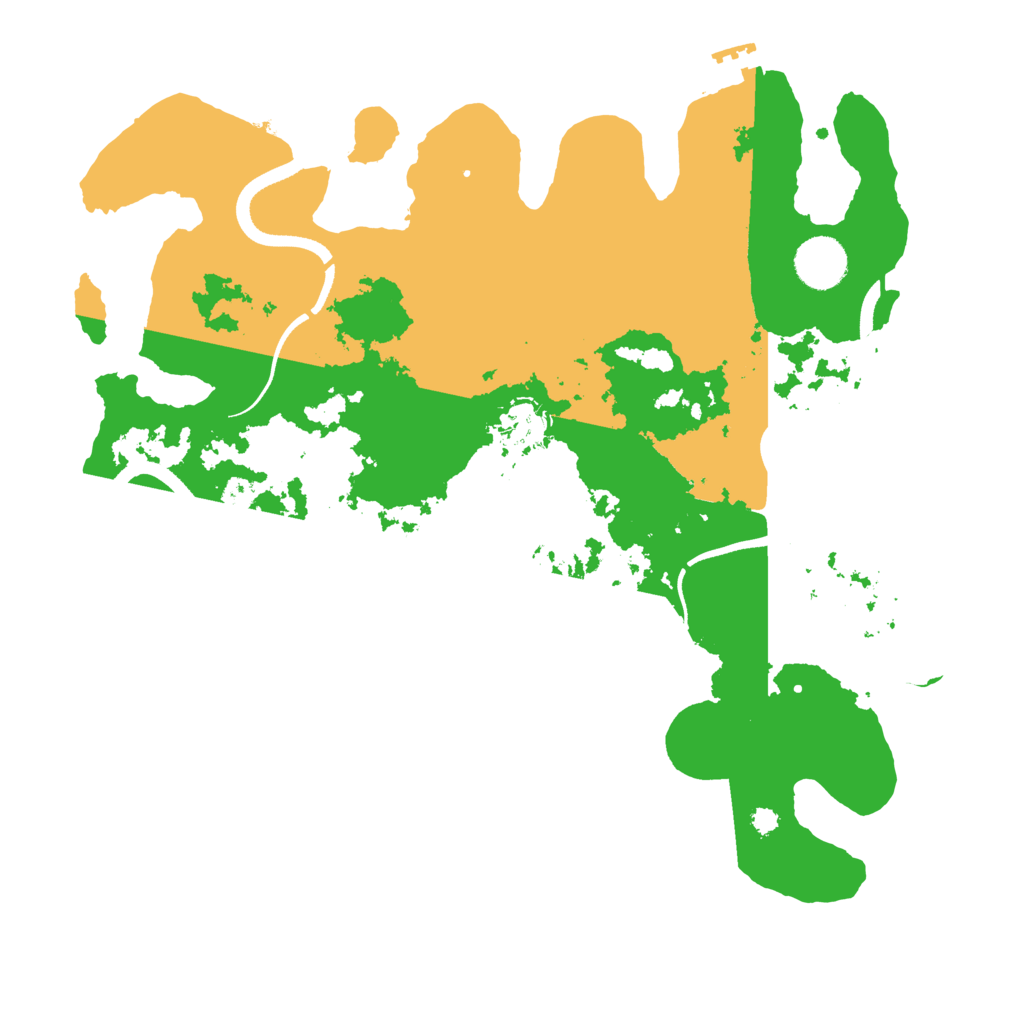 Biome Rust Map: Procedural Map, Size: 3500, Seed: 305382167