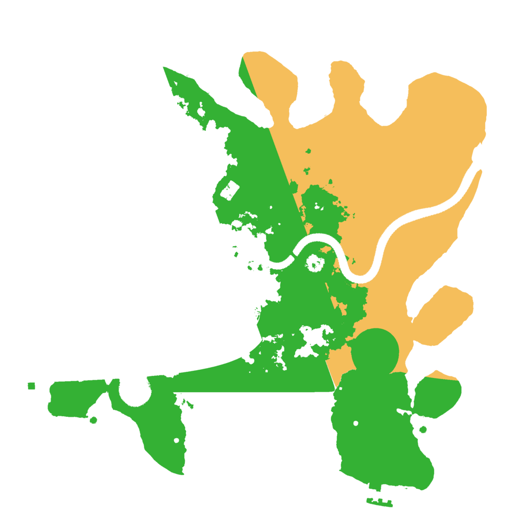 Biome Rust Map: Procedural Map, Size: 3000, Seed: 44445