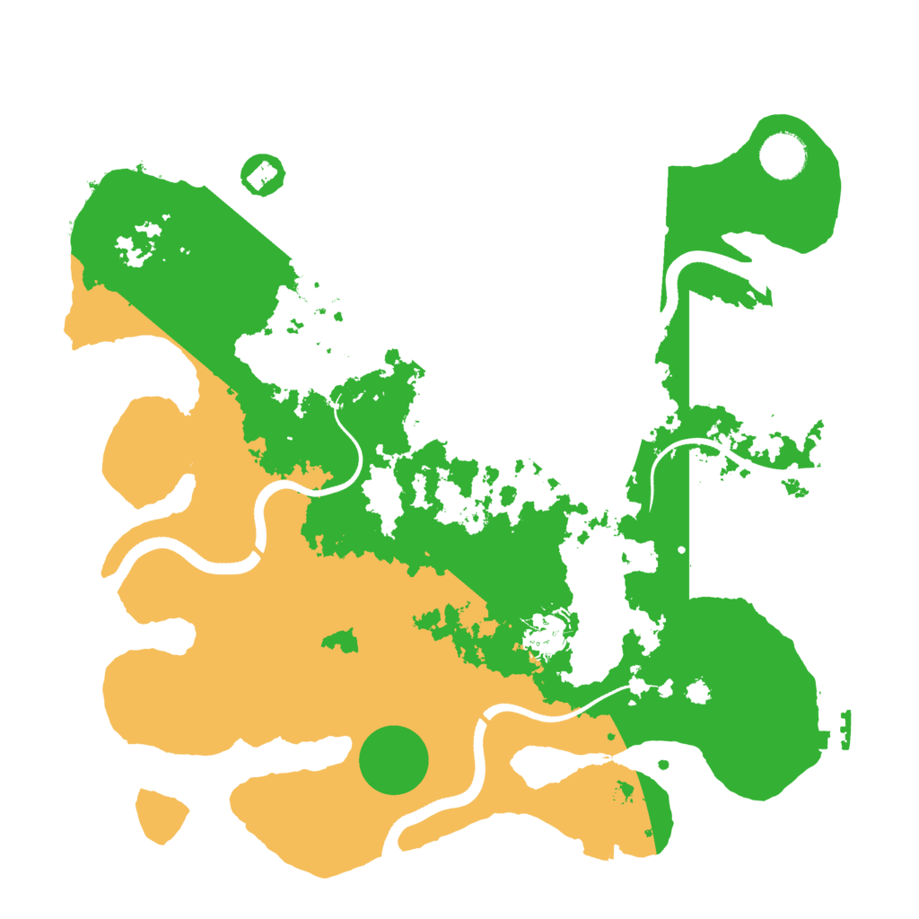 Biome Rust Map: Procedural Map, Size: 3500, Seed: 668955