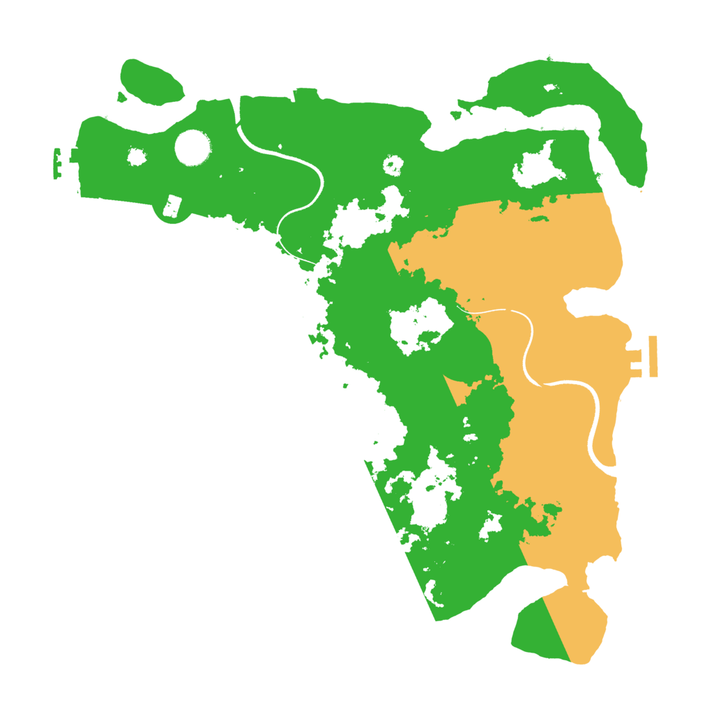 Biome Rust Map: Procedural Map, Size: 3500, Seed: 810320123
