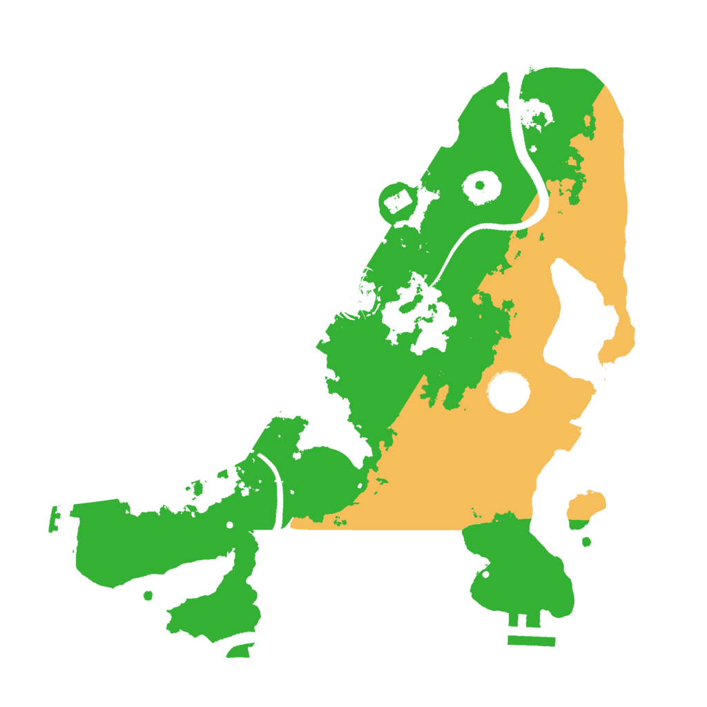 Biome Rust Map: Procedural Map, Size: 3000, Seed: 86882