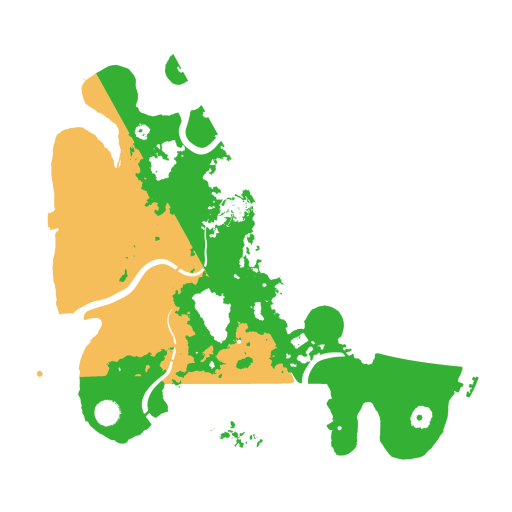 Biome Rust Map: Procedural Map, Size: 3500, Seed: 530790
