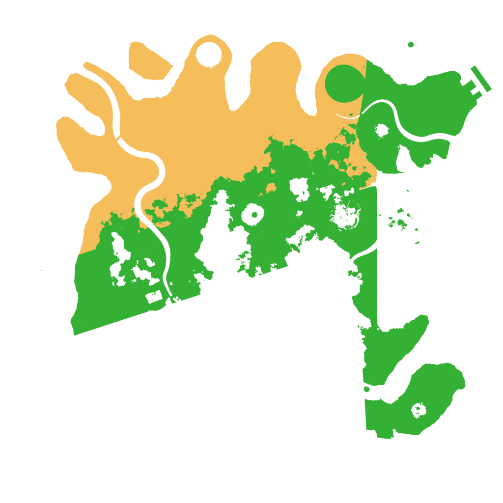 Biome Rust Map: Procedural Map, Size: 3500, Seed: 948118252