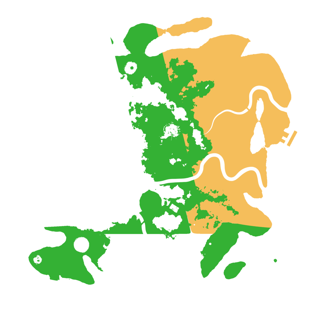 Biome Rust Map: Procedural Map, Size: 3800, Seed: 2797197