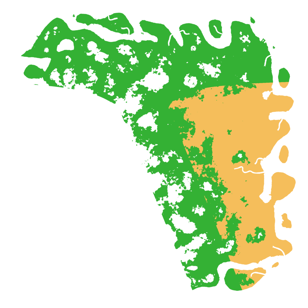 Biome Rust Map: Procedural Map, Size: 6000, Seed: 75483