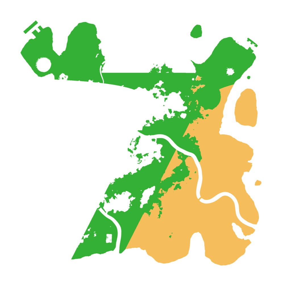 Biome Rust Map: Procedural Map, Size: 3500, Seed: 4225922