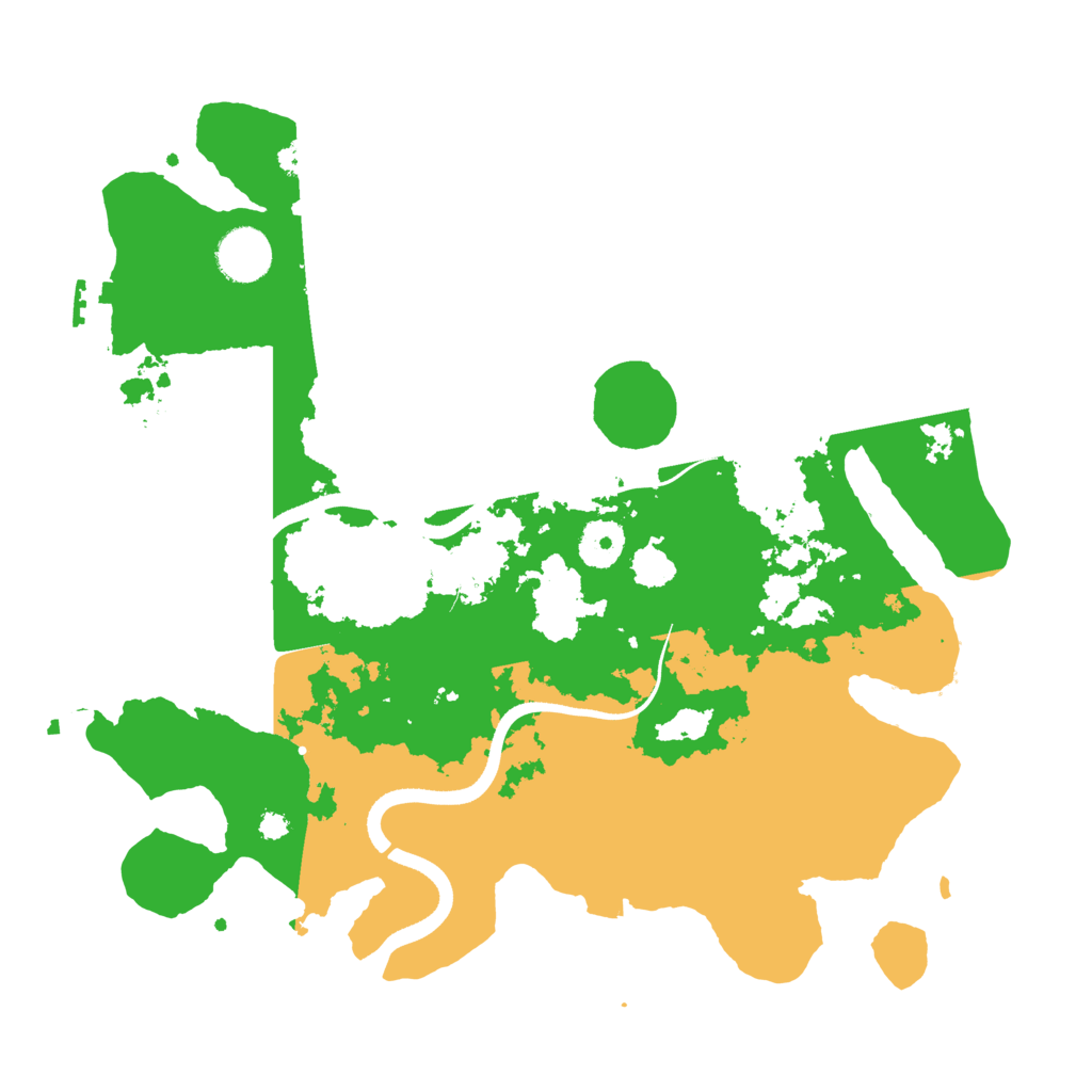 Biome Rust Map: Procedural Map, Size: 3500, Seed: 3801082