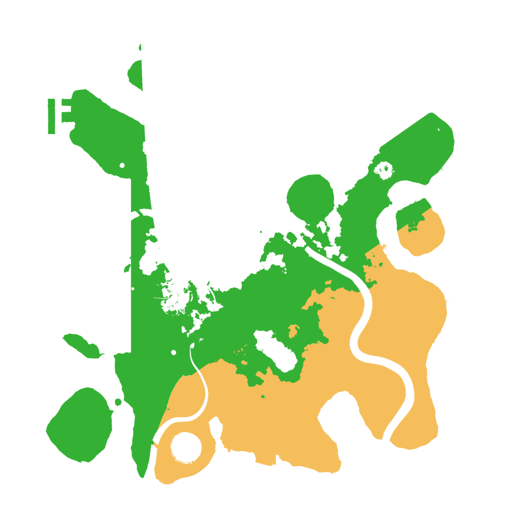 Biome Rust Map: Procedural Map, Size: 3000, Seed: 1517834953