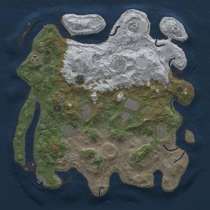 Thumbnail Rust Map: Procedural Map, Size: 4000, Seed: 600, 19 Monuments