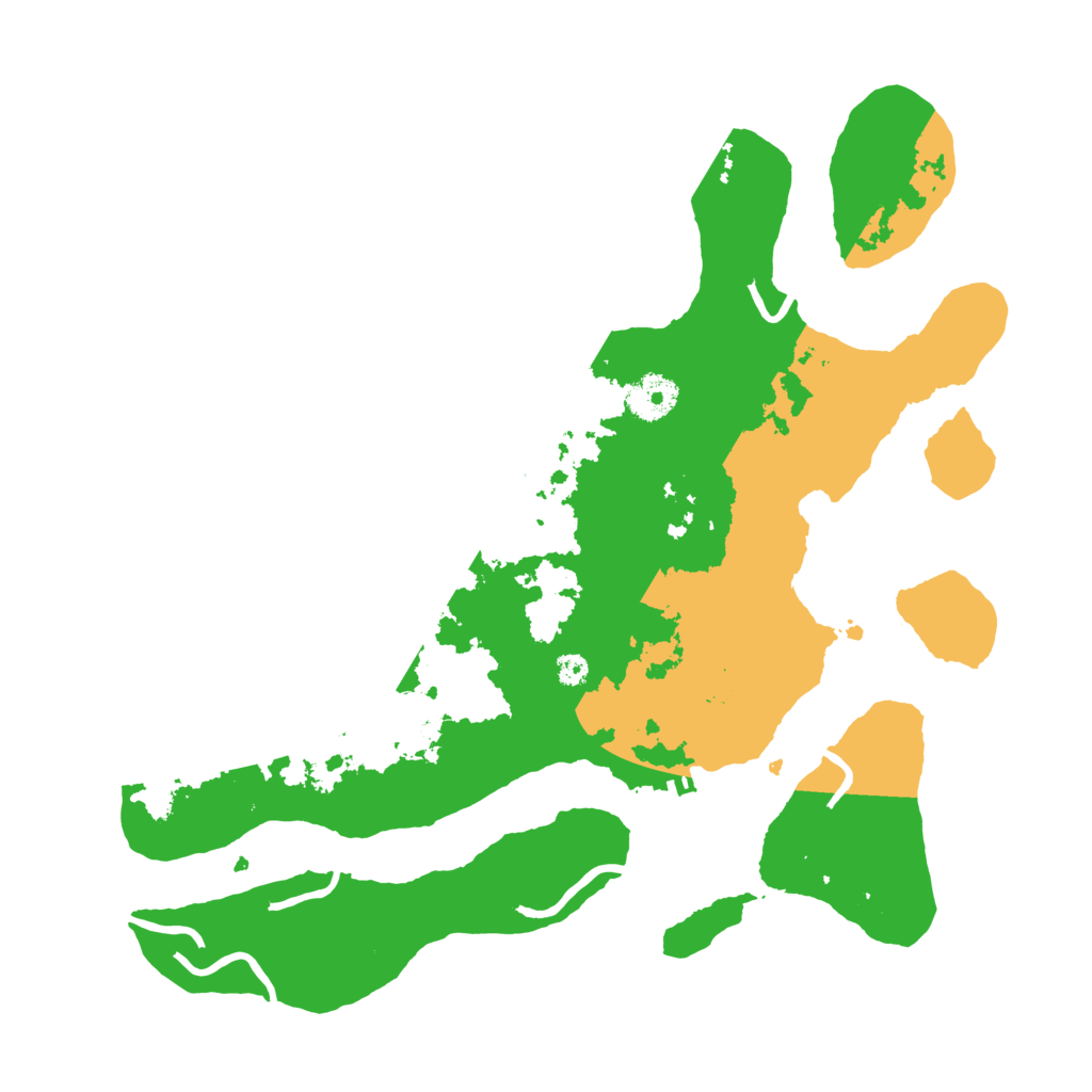 Biome Rust Map: Procedural Map, Size: 3500, Seed: 2015672