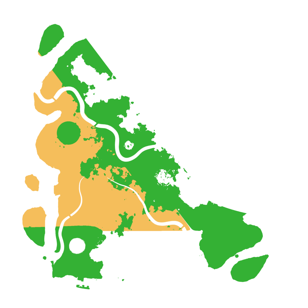 Biome Rust Map: Procedural Map, Size: 3500, Seed: 4330716