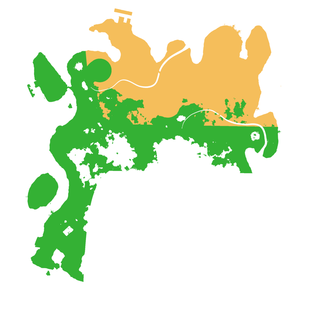 Biome Rust Map: Procedural Map, Size: 3500, Seed: 5108389