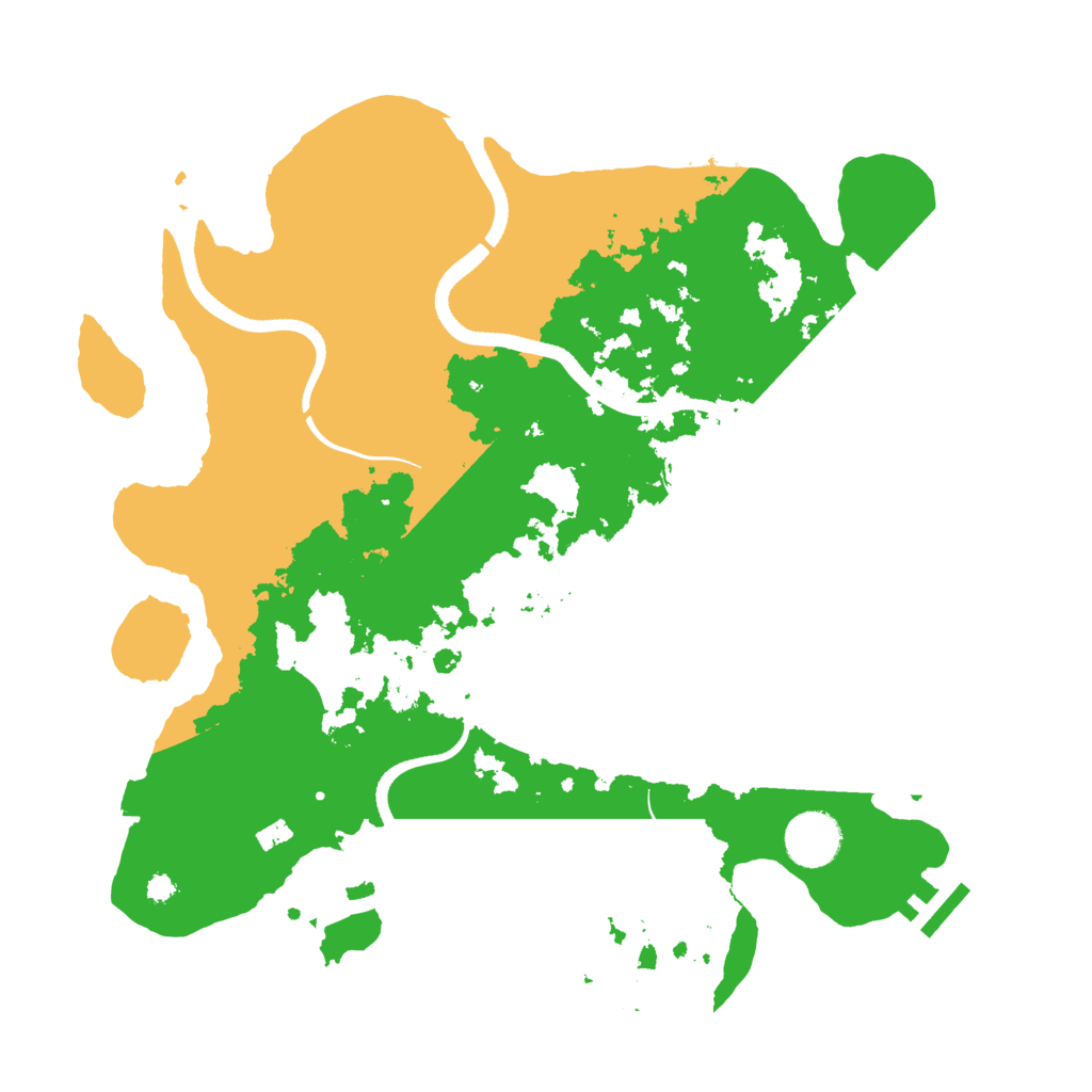 Biome Rust Map: Procedural Map, Size: 3500, Seed: 2808649