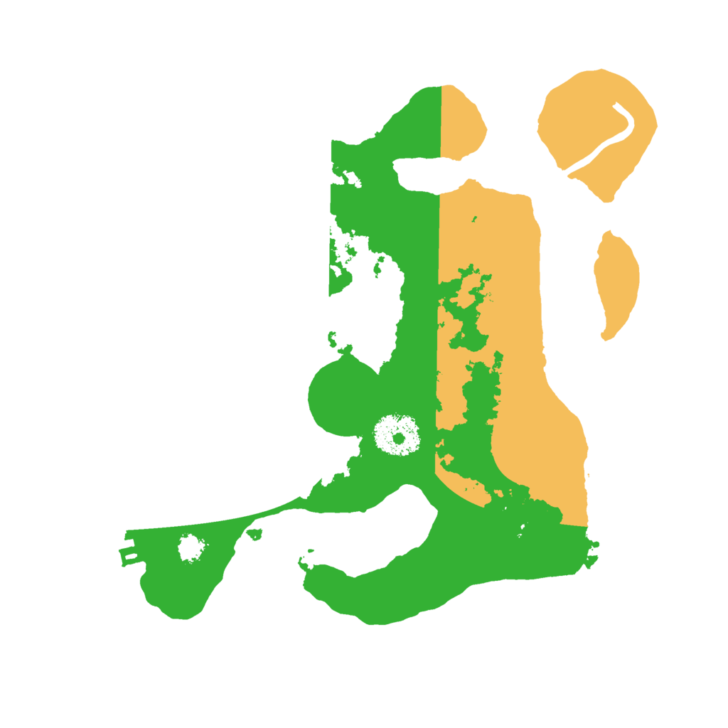 Biome Rust Map: Procedural Map, Size: 2500, Seed: 51515