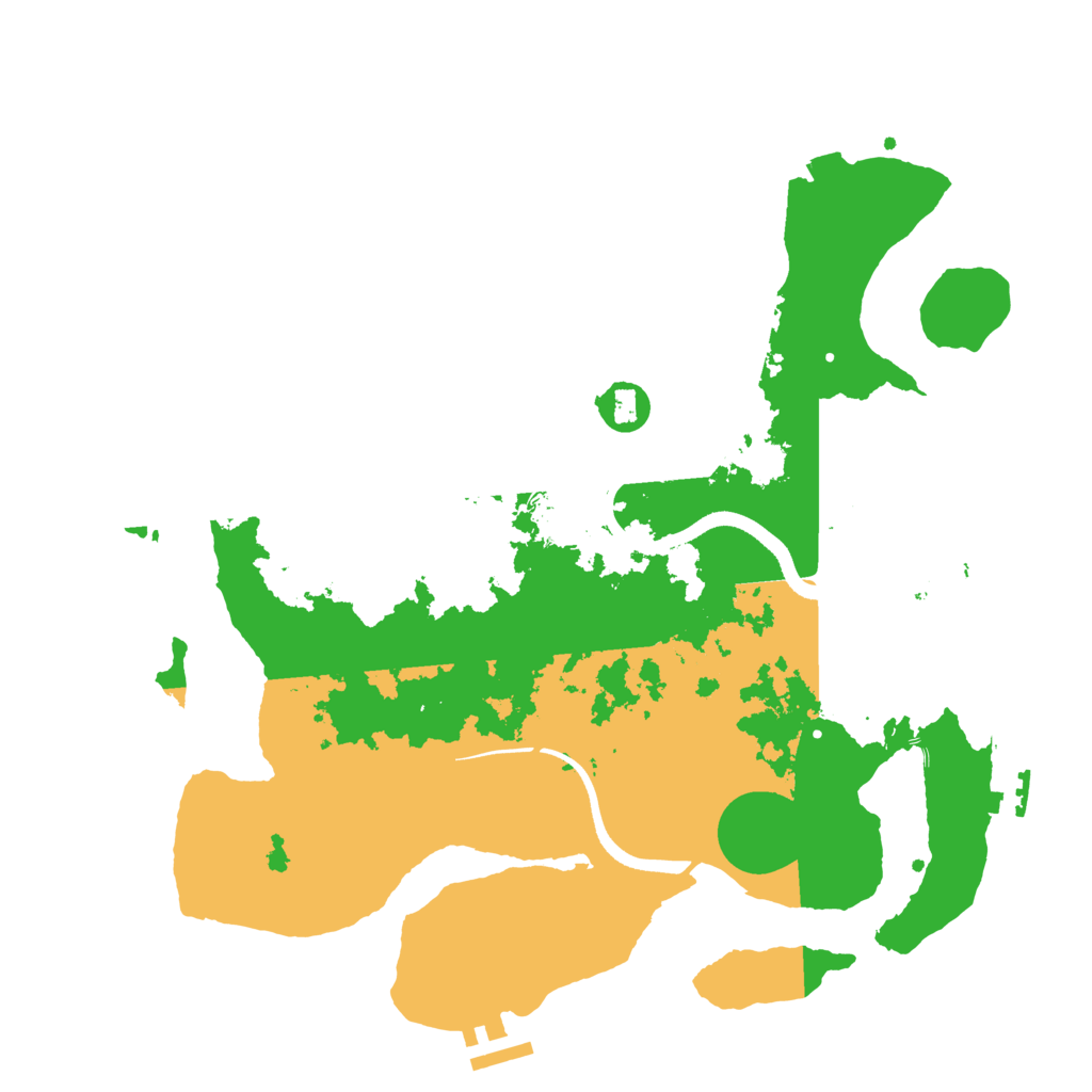 Biome Rust Map: Procedural Map, Size: 3500, Seed: 3155459
