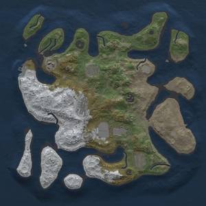 Thumbnail Rust Map: Procedural Map, Size: 3500, Seed: 4753747, 14 Monuments