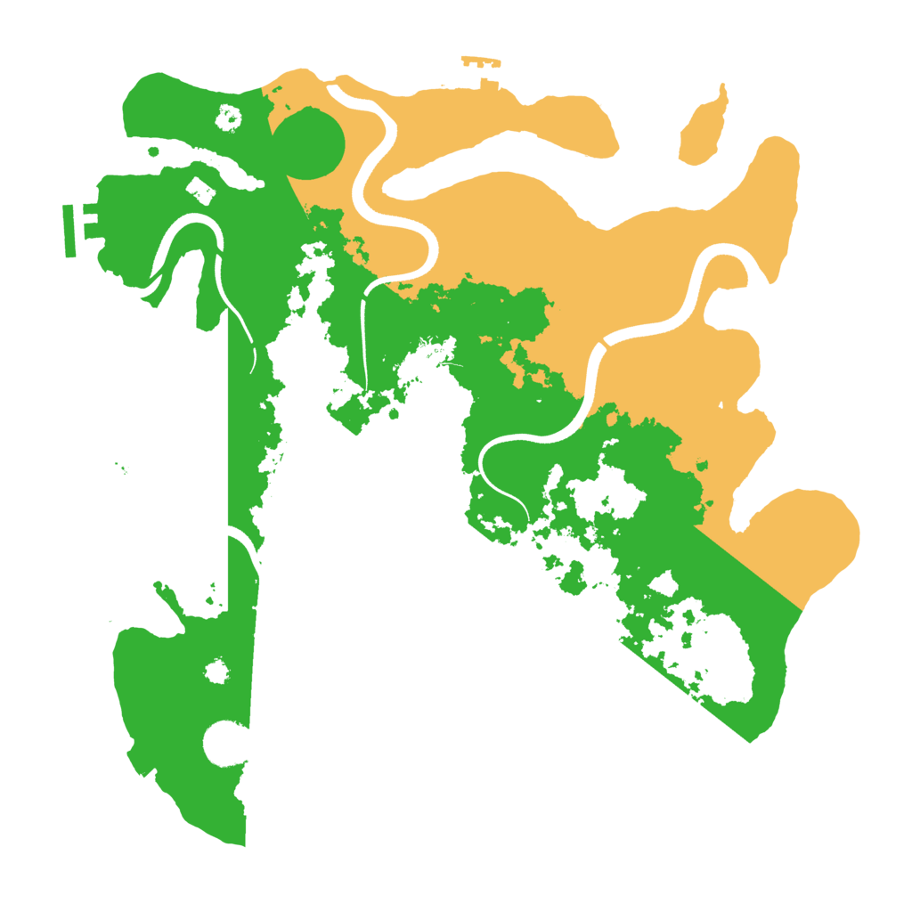 Biome Rust Map: Procedural Map, Size: 3500, Seed: 1573174