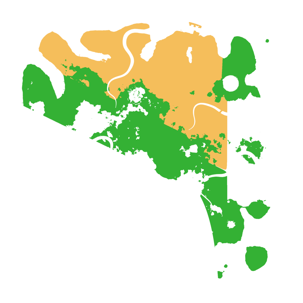 Biome Rust Map: Procedural Map, Size: 3500, Seed: 5516003