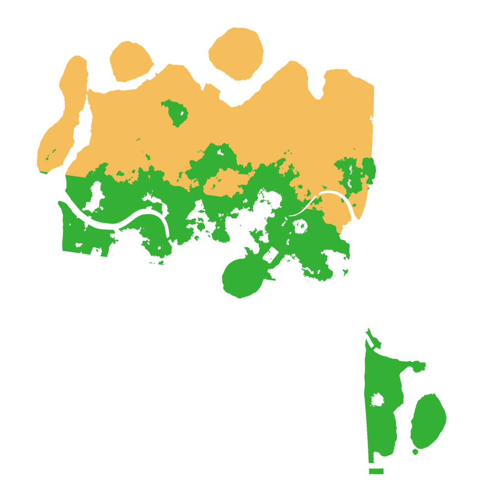 Biome Rust Map: Procedural Map, Size: 3500, Seed: 2008221