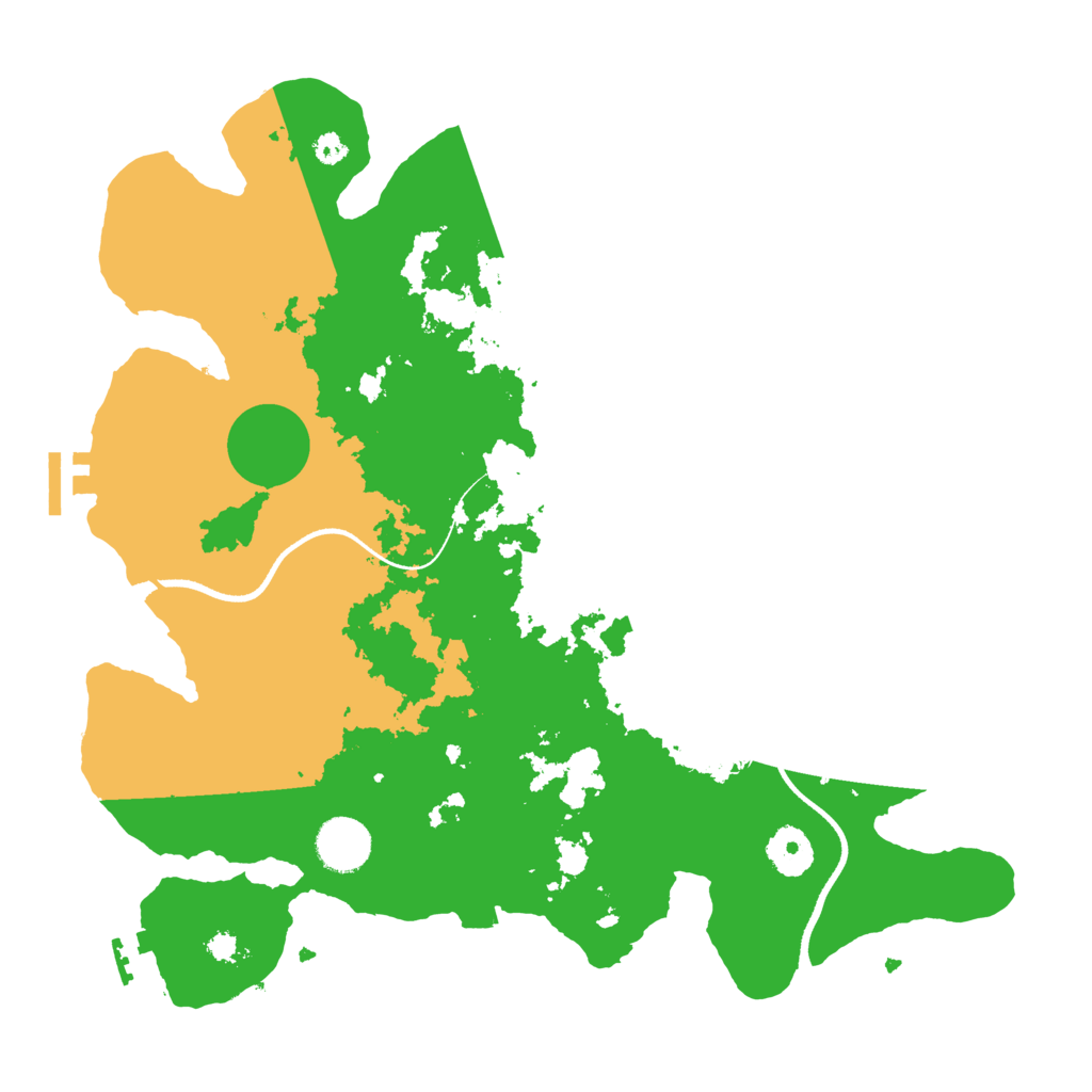 Biome Rust Map: Procedural Map, Size: 3500, Seed: 262974329
