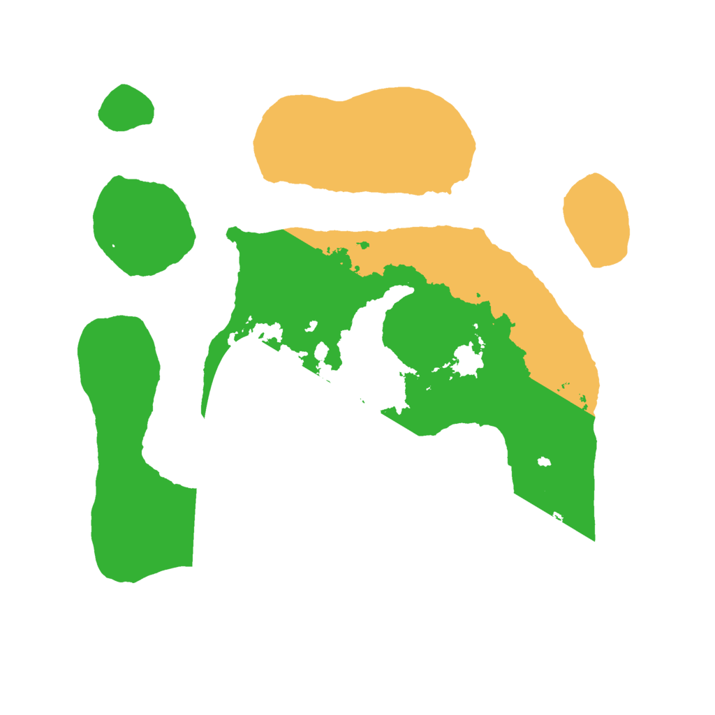 Biome Rust Map: Barren, Size: 2500, Seed: 395671