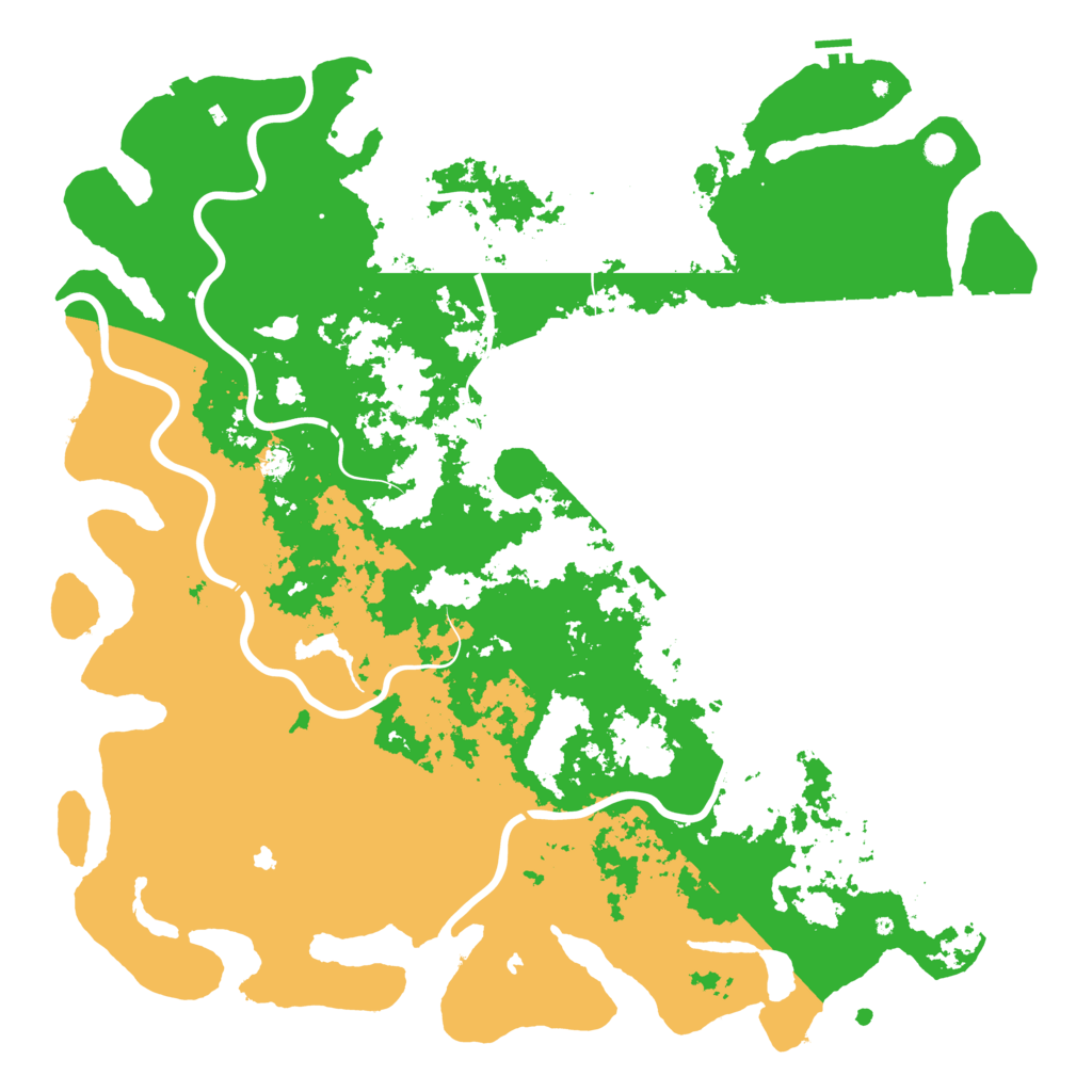 Biome Rust Map: Procedural Map, Size: 6000, Seed: 7148