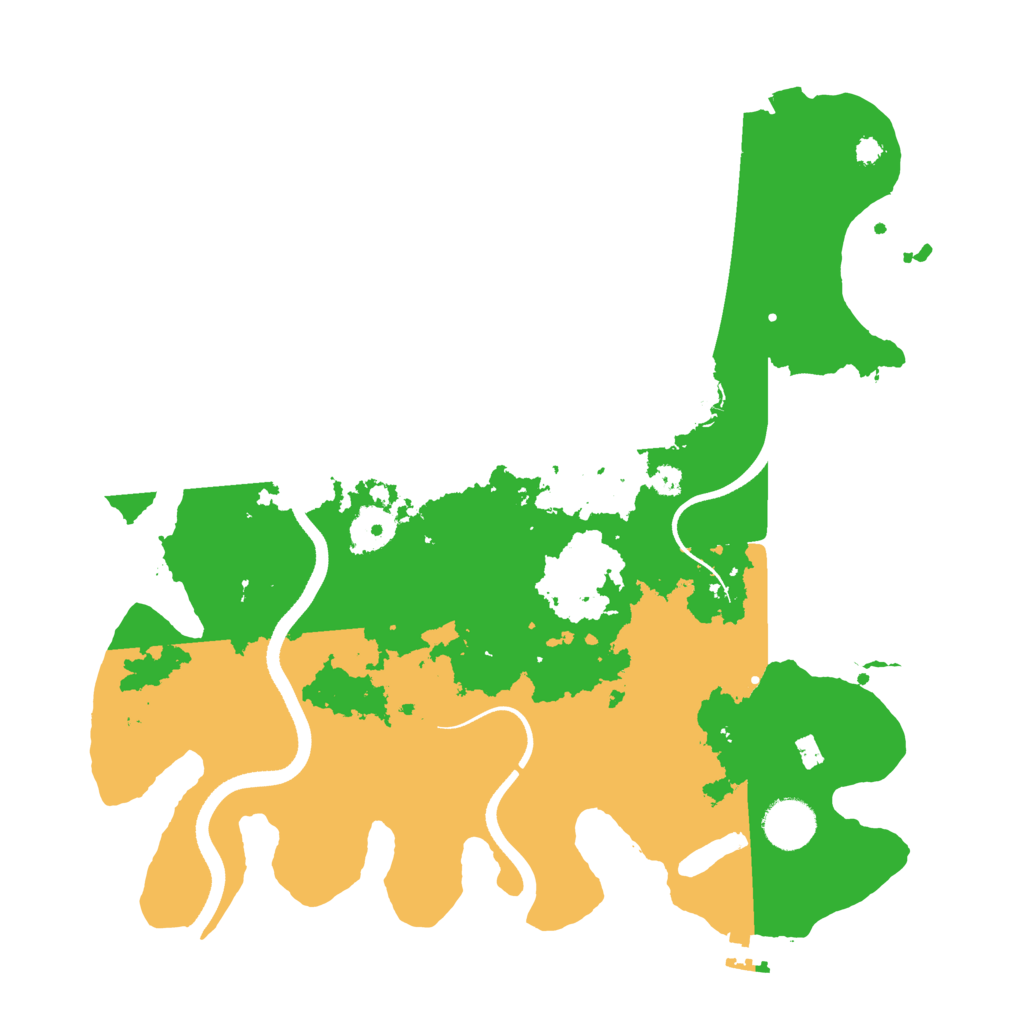 Biome Rust Map: Procedural Map, Size: 3500, Seed: 195897