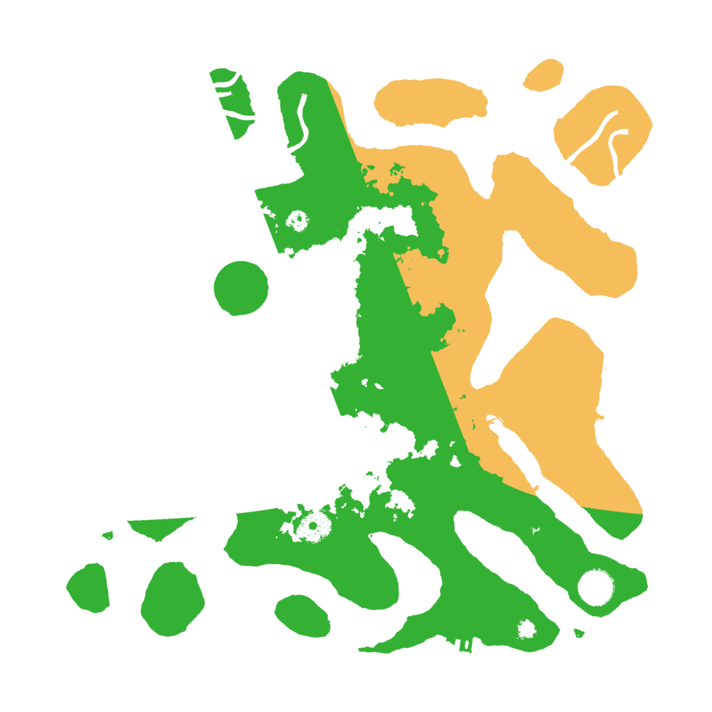 Biome Rust Map: Procedural Map, Size: 3500, Seed: 2417585