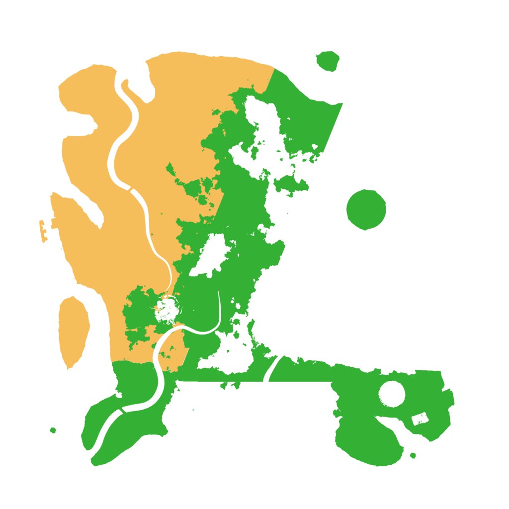 Biome Rust Map: Procedural Map, Size: 3500, Seed: 3238314