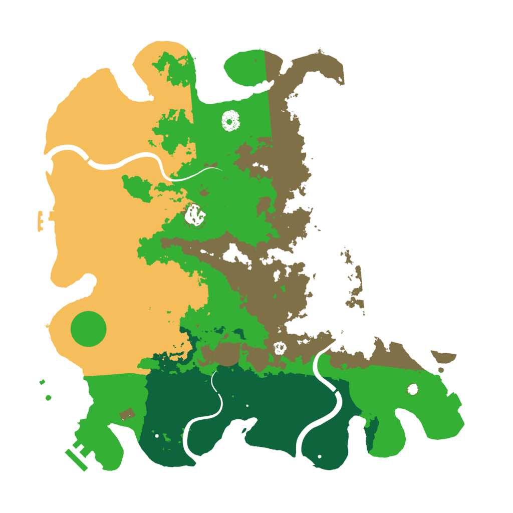 Biome Rust Map: Procedural Map, Size: 3800, Seed: 2257624