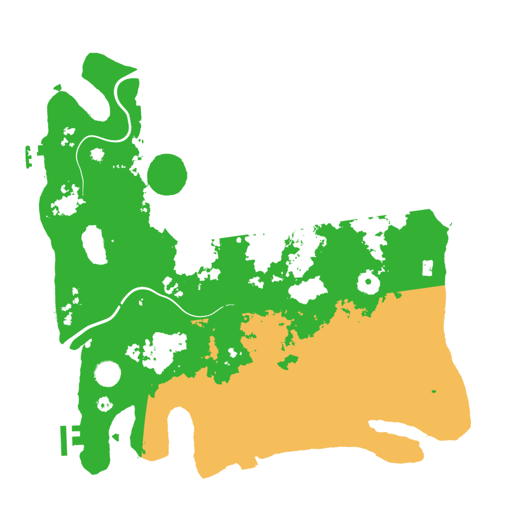 Biome Rust Map: Procedural Map, Size: 3500, Seed: 2075069