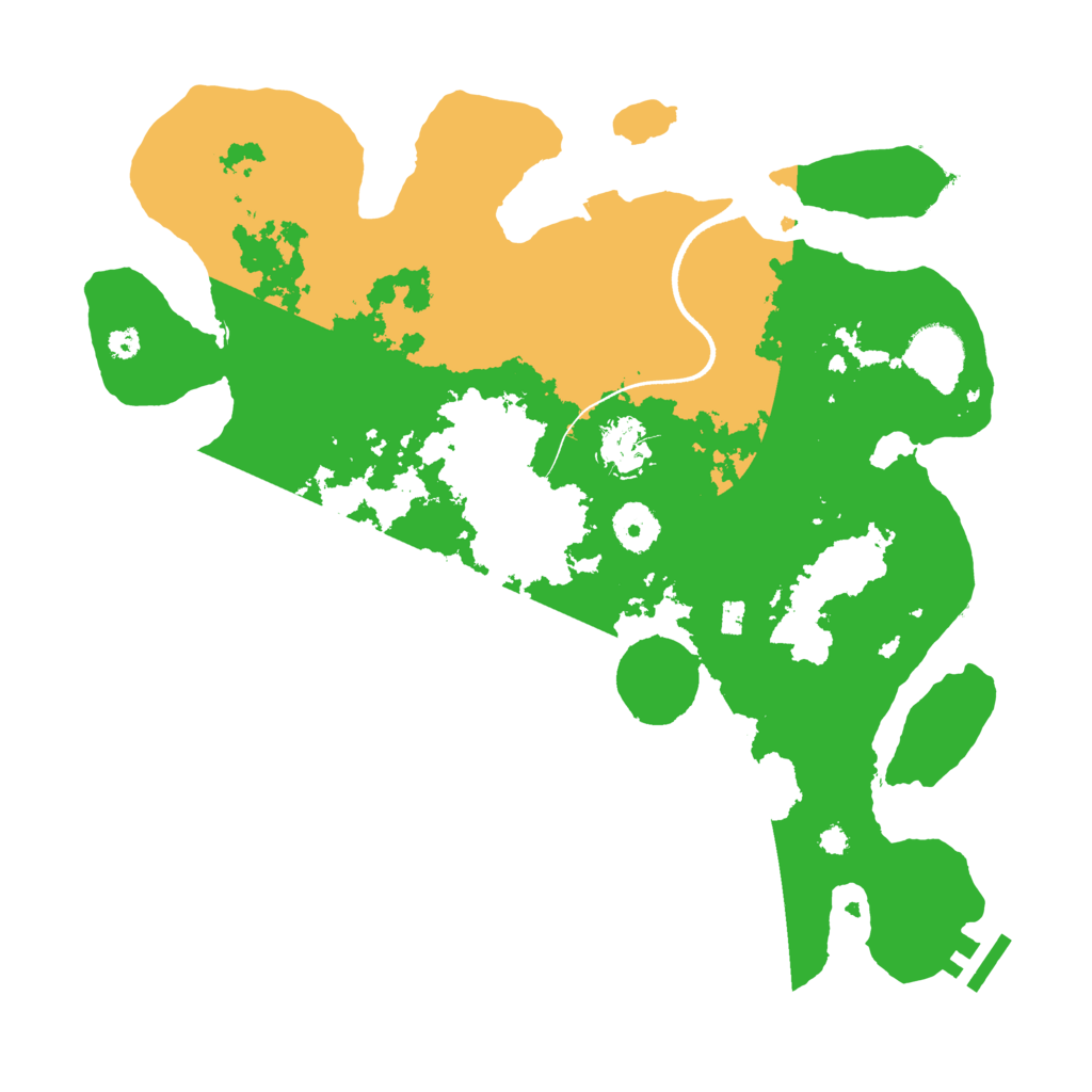 Biome Rust Map: Procedural Map, Size: 3500, Seed: 679908