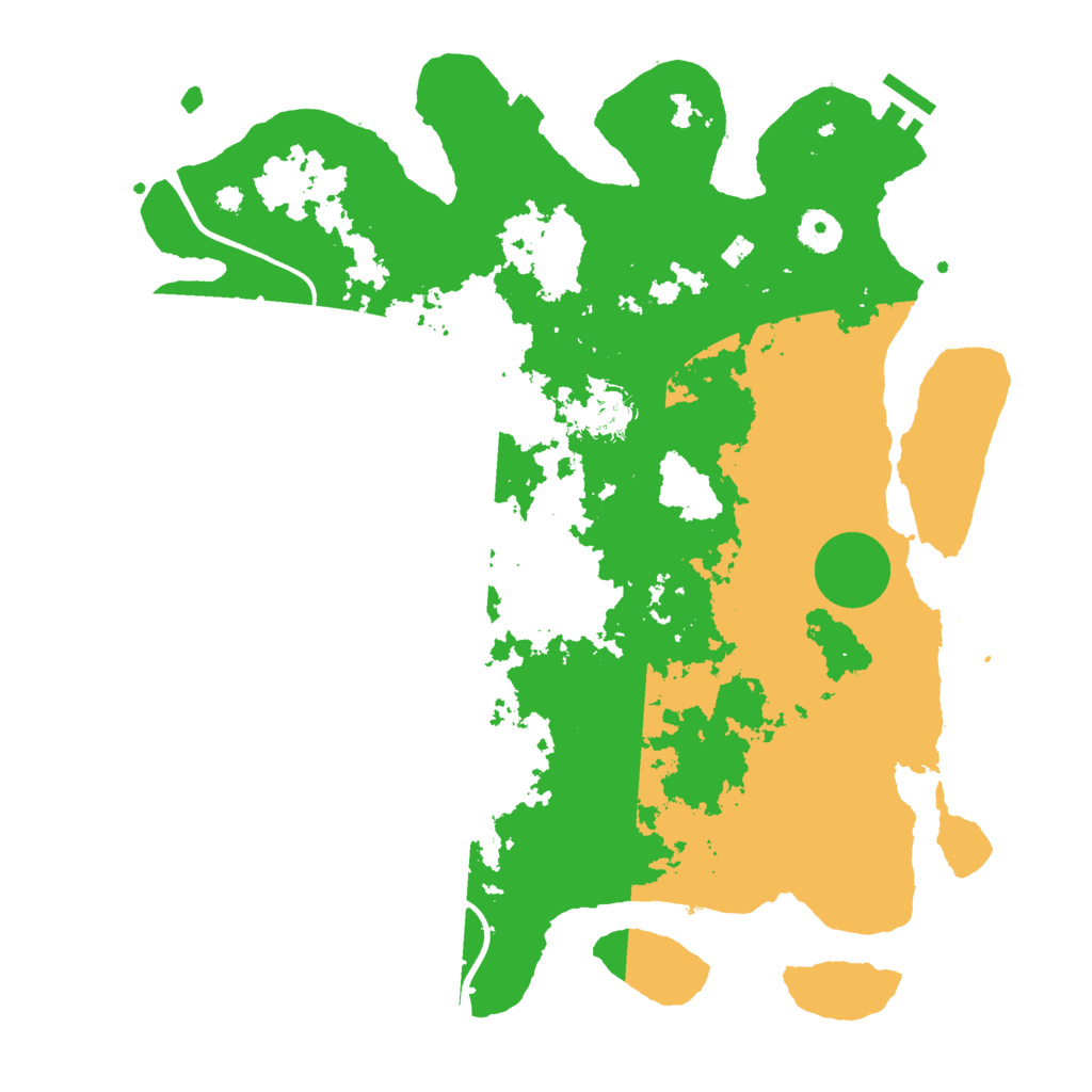 Biome Rust Map: Procedural Map, Size: 3800, Seed: 54662