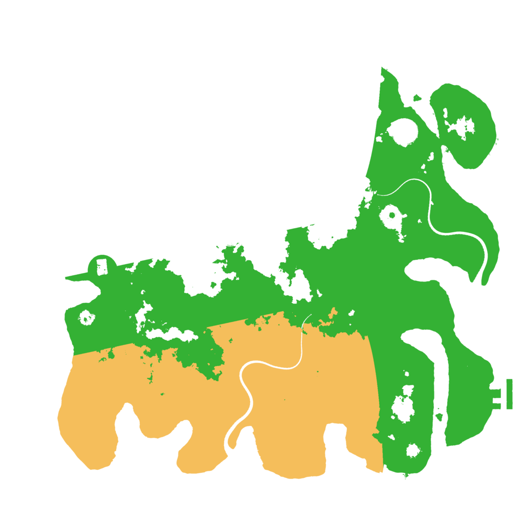 Biome Rust Map: Procedural Map, Size: 3500, Seed: 6160276