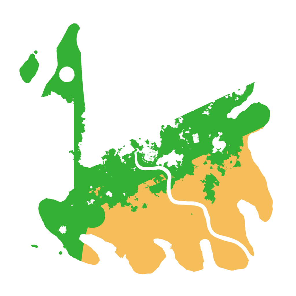 Biome Rust Map: Procedural Map, Size: 3500, Seed: 1414201215