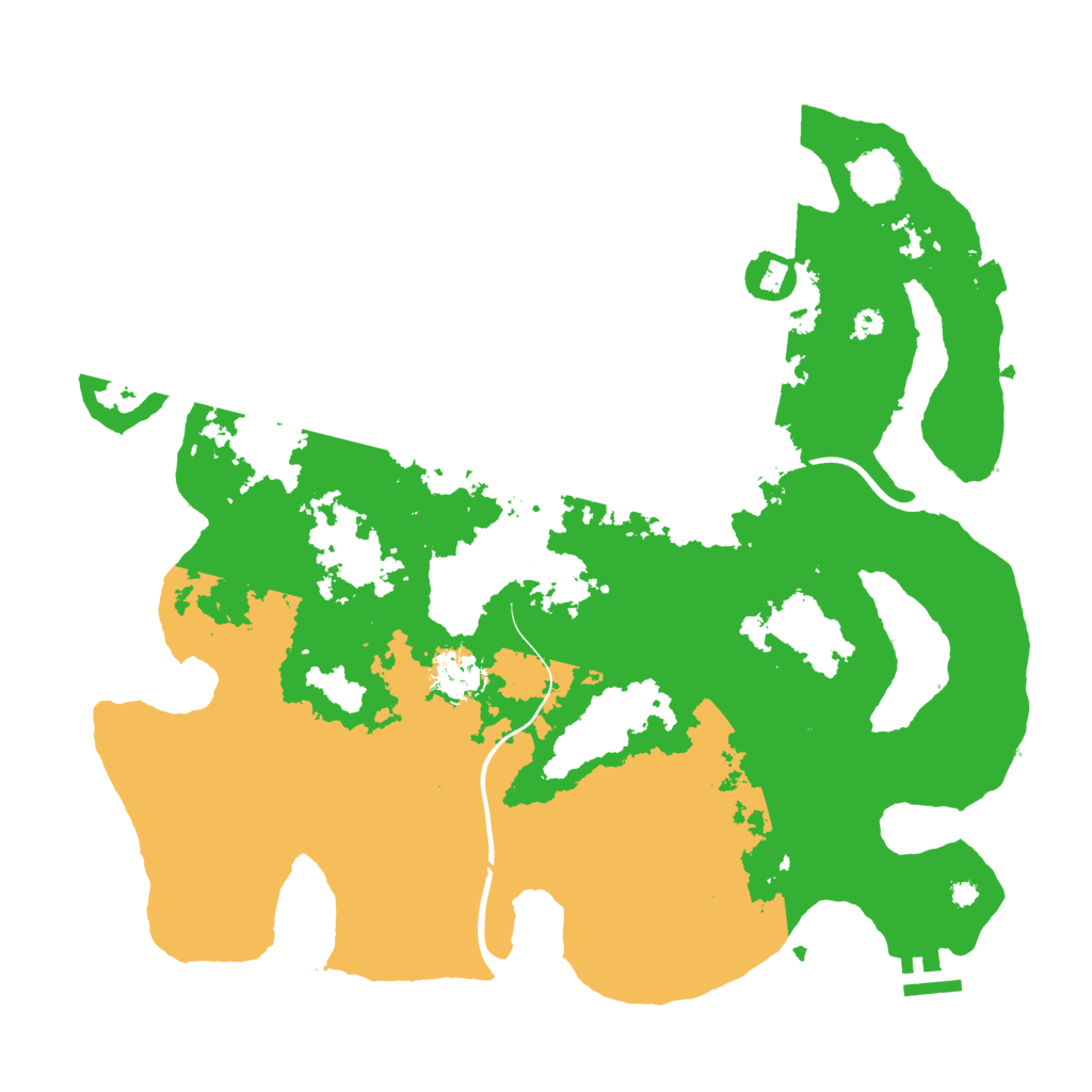 Biome Rust Map: Procedural Map, Size: 3800, Seed: 5414628