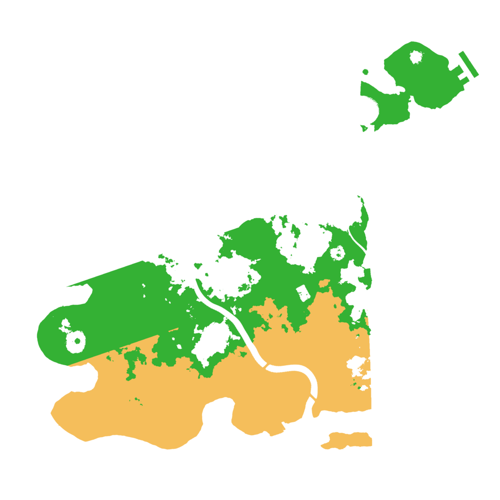 Biome Rust Map: Procedural Map, Size: 3500, Seed: 648252