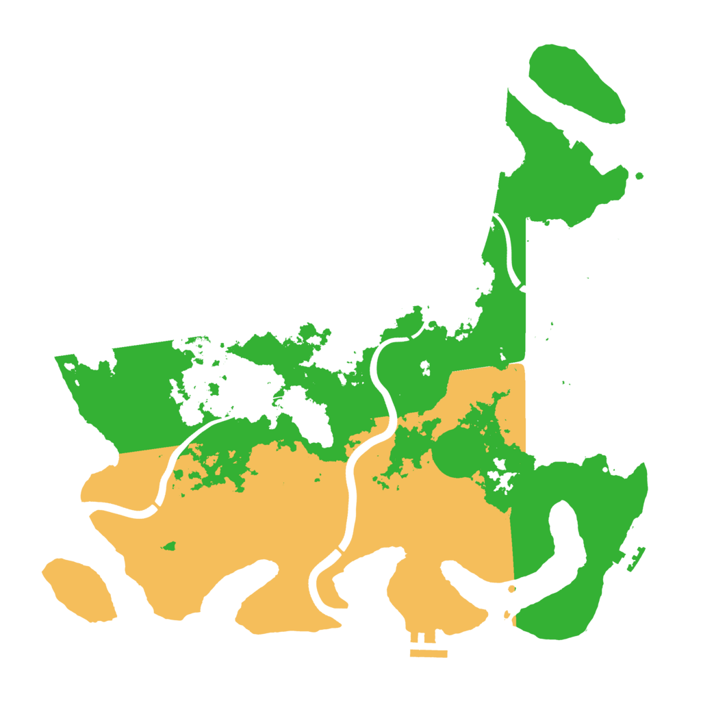 Biome Rust Map: Procedural Map, Size: 3800, Seed: 3168549