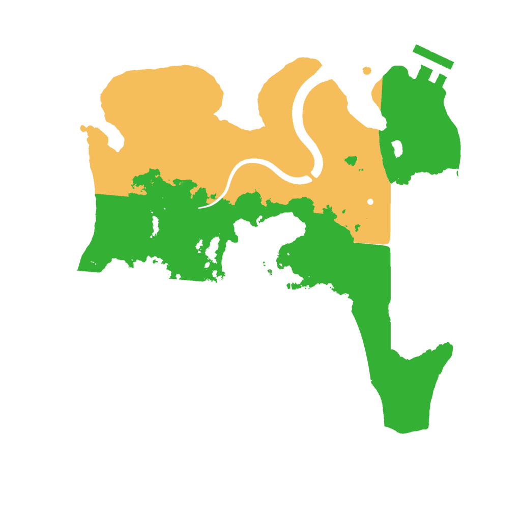 Biome Rust Map: Procedural Map, Size: 2500, Seed: 316380533