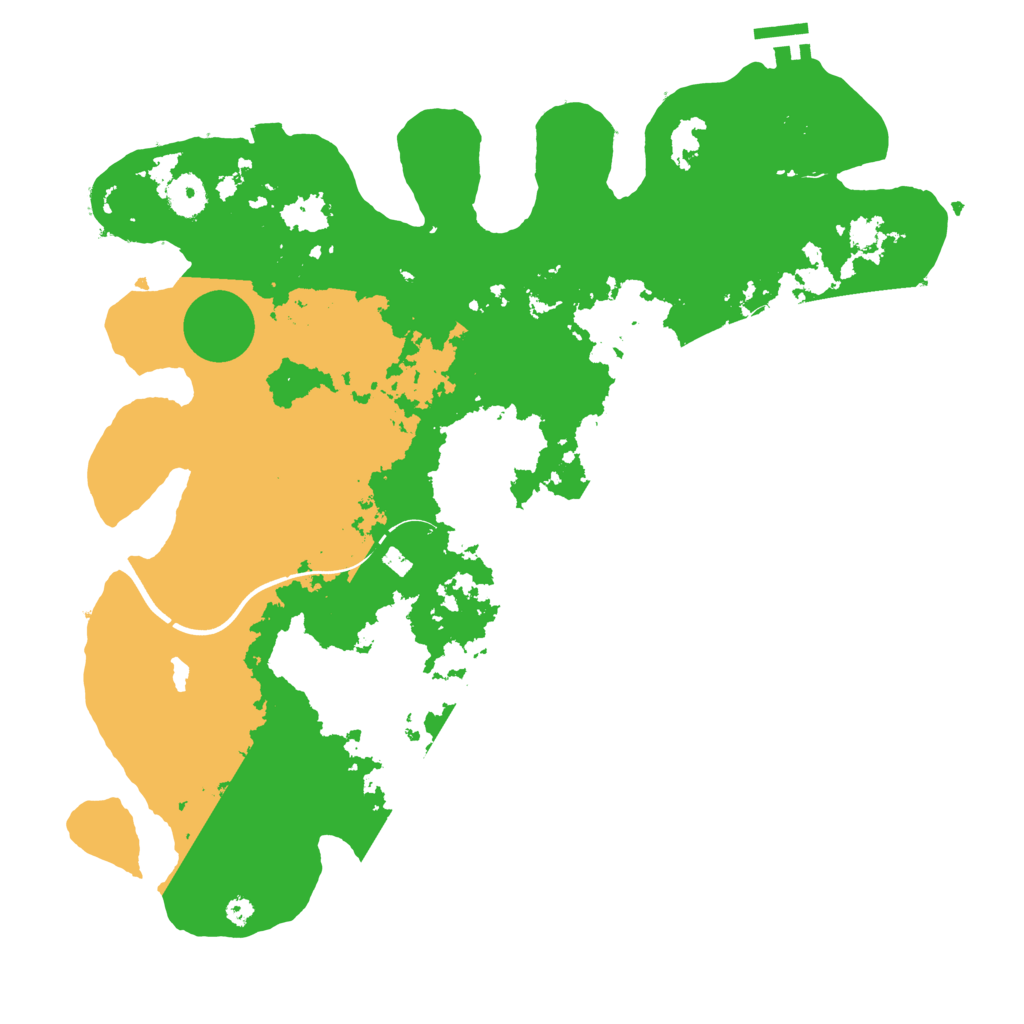 Biome Rust Map: Procedural Map, Size: 3800, Seed: 3571198