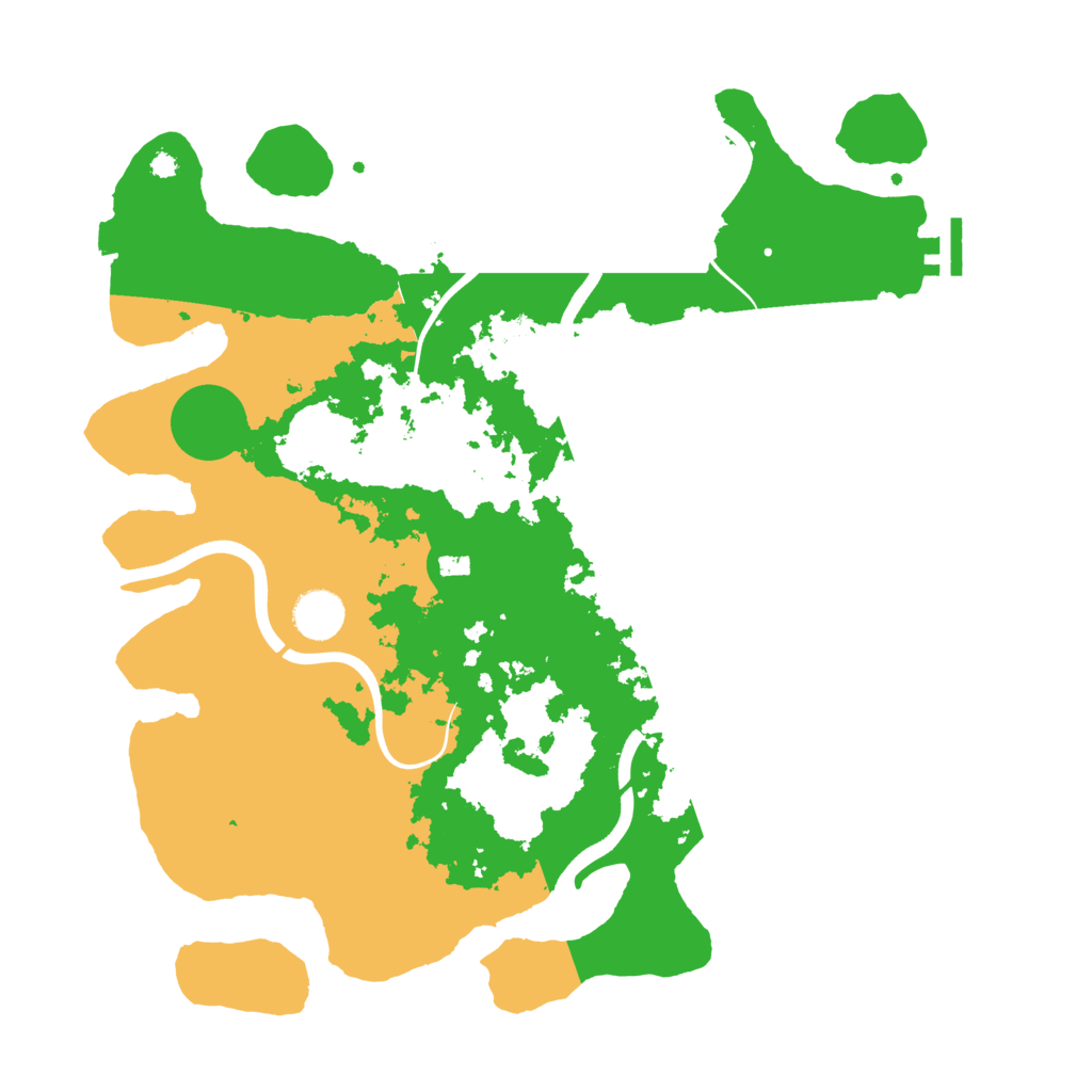 Biome Rust Map: Procedural Map, Size: 3800, Seed: 4245642