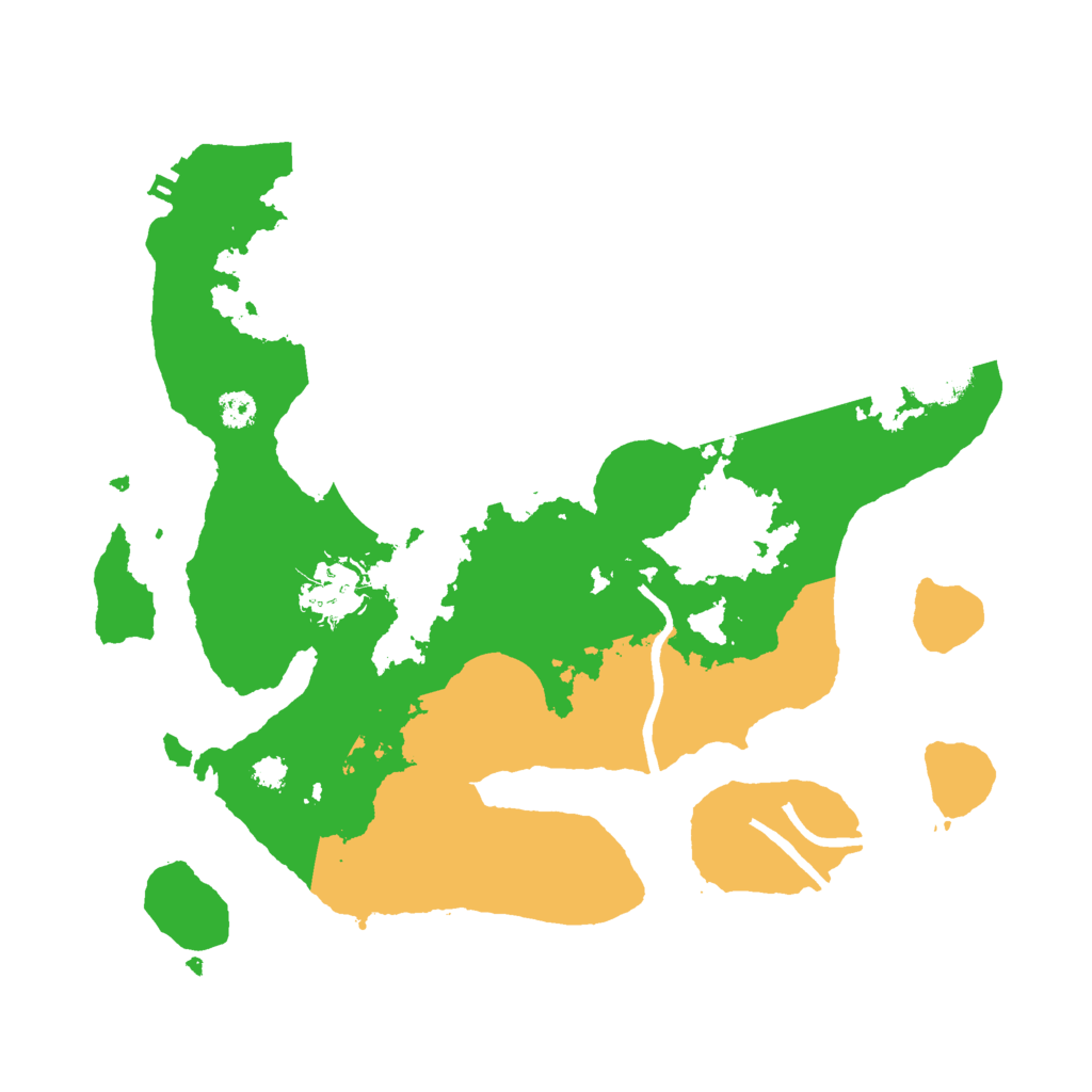 Biome Rust Map: Procedural Map, Size: 3000, Seed: 1433136482