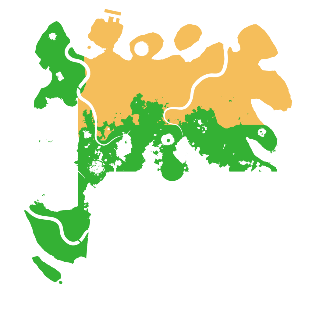 Biome Rust Map: Procedural Map, Size: 3800, Seed: 1341266