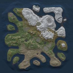 Thumbnail Rust Map: Procedural Map, Size: 3900, Seed: 39, 18 Monuments