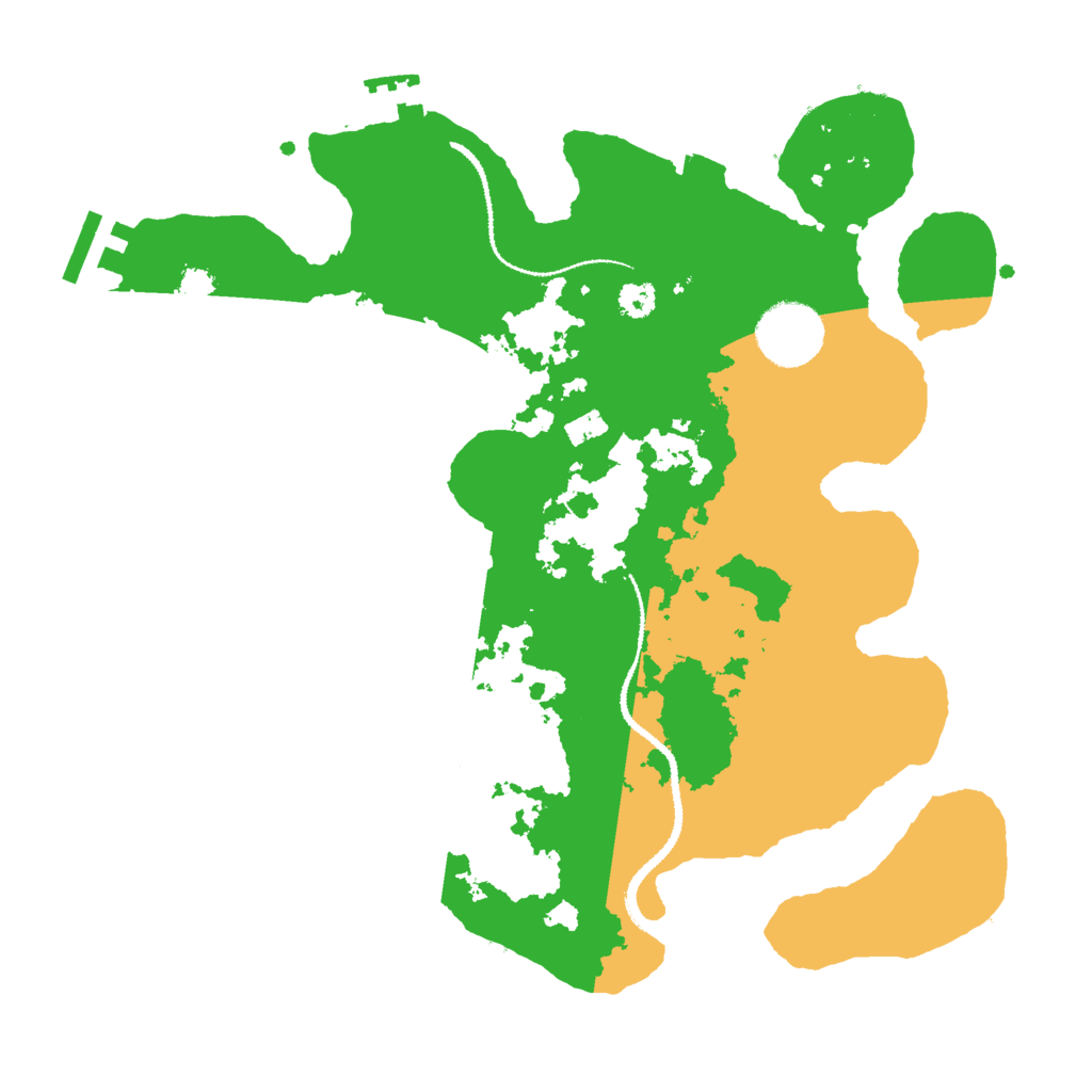 Biome Rust Map: Procedural Map, Size: 3000, Seed: 46495