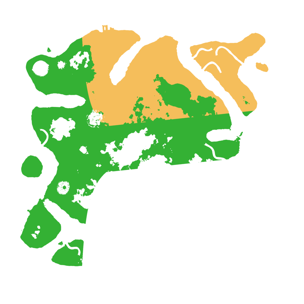 Biome Rust Map: Procedural Map, Size: 3500, Seed: 494174328