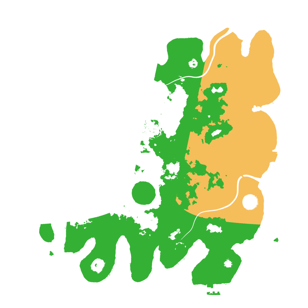 Biome Rust Map: Procedural Map, Size: 3500, Seed: 153138841