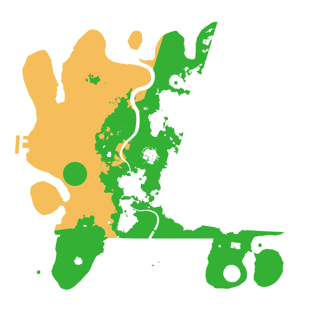 Biome Rust Map: Procedural Map, Size: 3500, Seed: 6281291