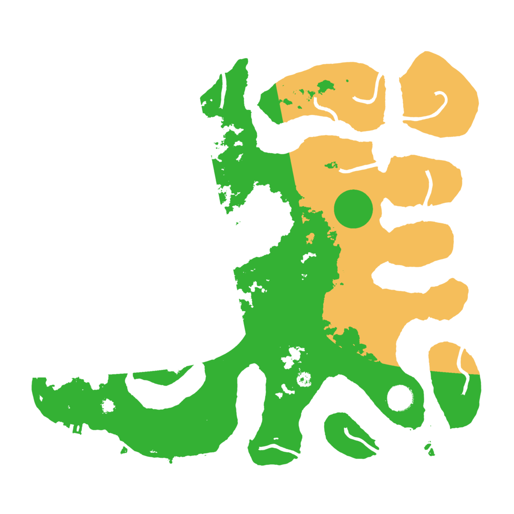Biome Rust Map: Procedural Map, Size: 3500, Seed: 2989467